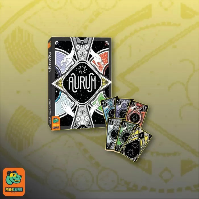 Pandasaurus Games Aurum Card Game - Competitive Trick-Taking Strategy Game for Kids and Adults, Ages 7+, 3-4 Players, 30-45 Minute Playtime, Made