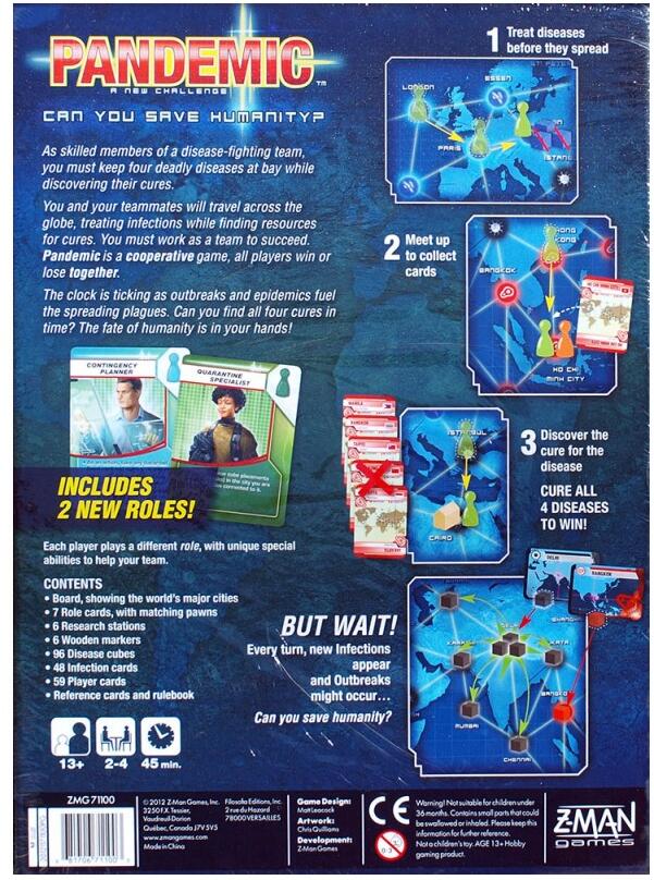 Pandemic - Board Games Master Australia | KIds | Familiy | Adults | Party | Online | Strategy Games | New Release