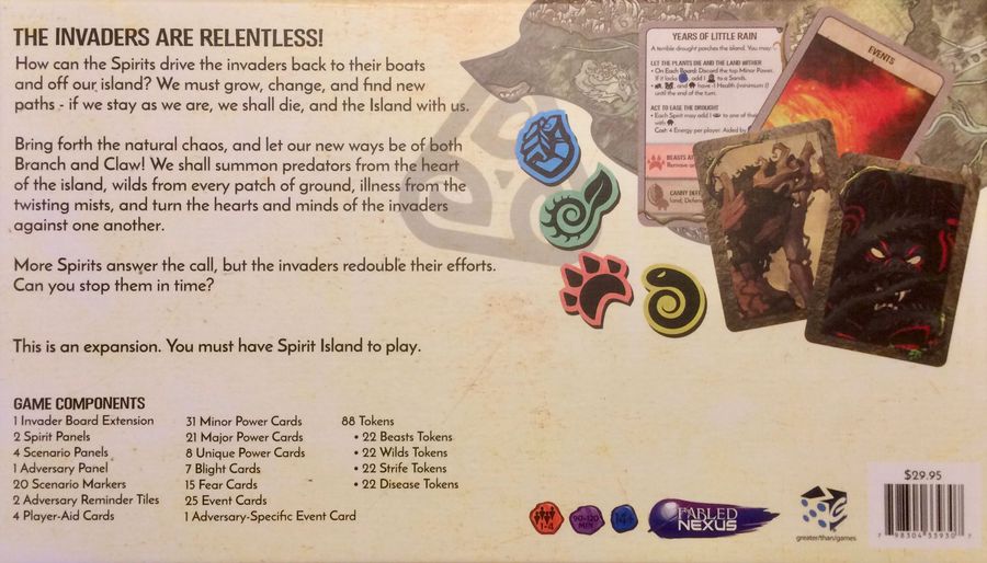 Spirit Island Branch Claw Expansion