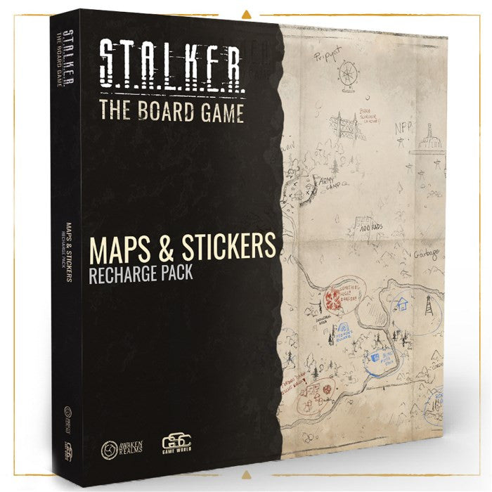 【Pre-Order】STALKER The Board Game Maps & Stickers Recharge Pack