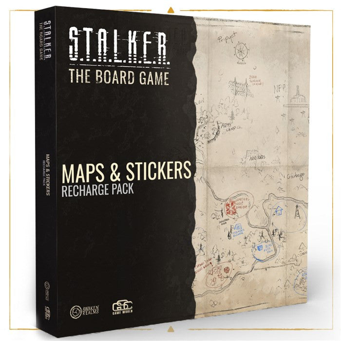 Board Game Map Sticker STALKER The Board Game Maps & Stickers Recharge Pack
