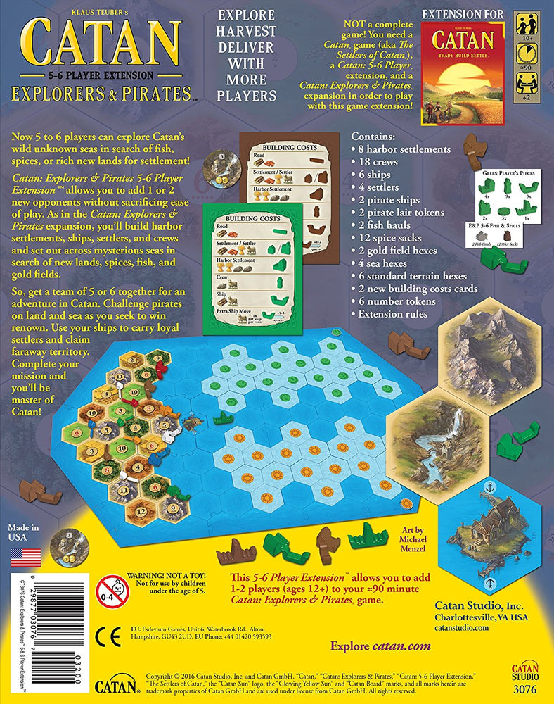 Catan Explorers & Pirates 5-6 Player Extension - Board Games Master Australia | KIds | Familiy | Adults | Party | Online | Strategy Games | New Release