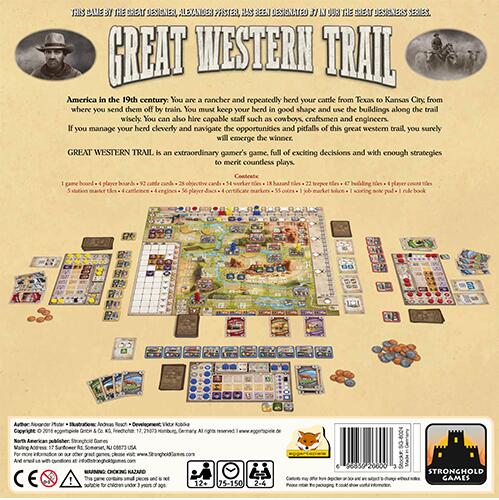 Great Western Trail - Board Games Master Australia | KIds | Familiy | Adults | Party | Online | Strategy Games | New Release