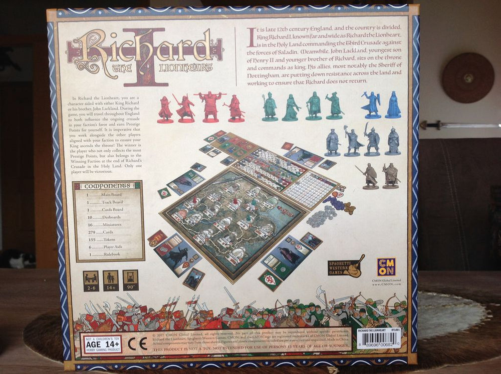 Richard The Lionheart - Board Games Master Australia | KIds | Familiy | Adults | Party | Online | Strategy Games | New Release