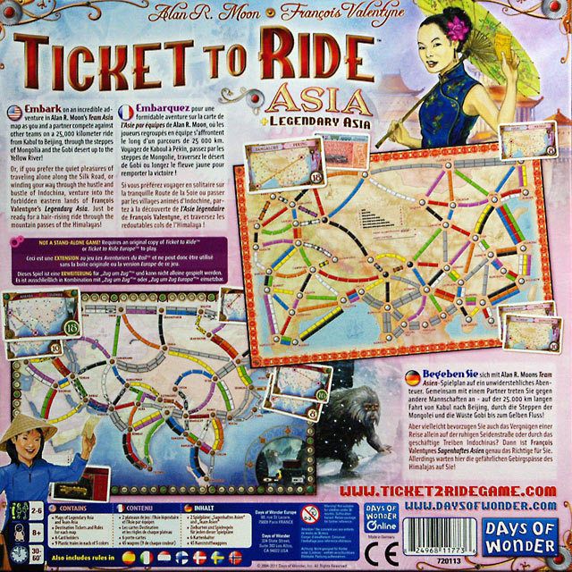 Ticket to Ride Map Collection Volume 1 – Team Asia & Legendary Asia - Board Games Master Australia | KIds | Familiy | Adults | Party | Online | Strategy Games | New Release