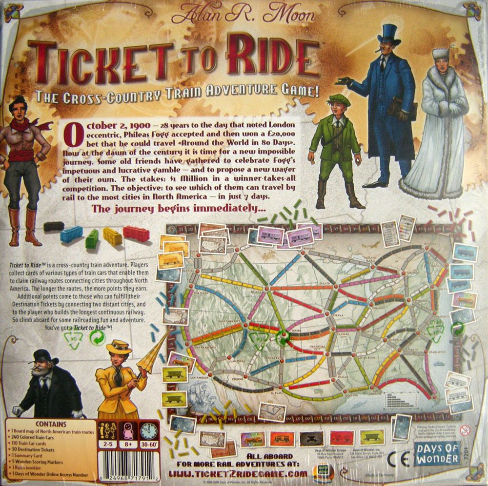 Ticket to Ride - Board Games Master Australia | KIds | Familiy | Adults | Party | Online | Strategy Games | New Release
