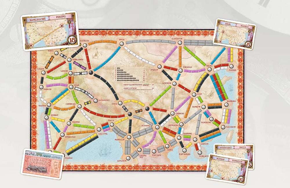 Ticket to Ride Map Collection Volume 1 – Team Asia & Legendary Asia - Board Games Master Australia | KIds | Familiy | Adults | Party | Online | Strategy Games | New Release