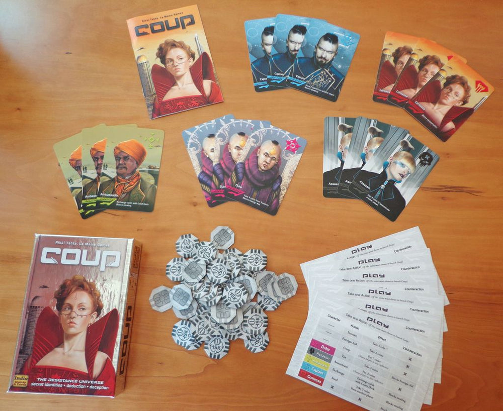 Coup - Board Games Master Australia | KIds | Familiy | Adults | Party | Online | Strategy Games | New Release