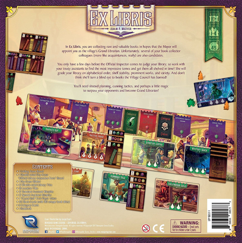 Ex Libris - Board Games Master Australia | KIds | Familiy | Adults | Party | Online | Strategy Games | New Release